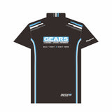 2023 Gears Racing Design Classico Black Fast Drying Polo Shirt GRD-2310-PO-CK