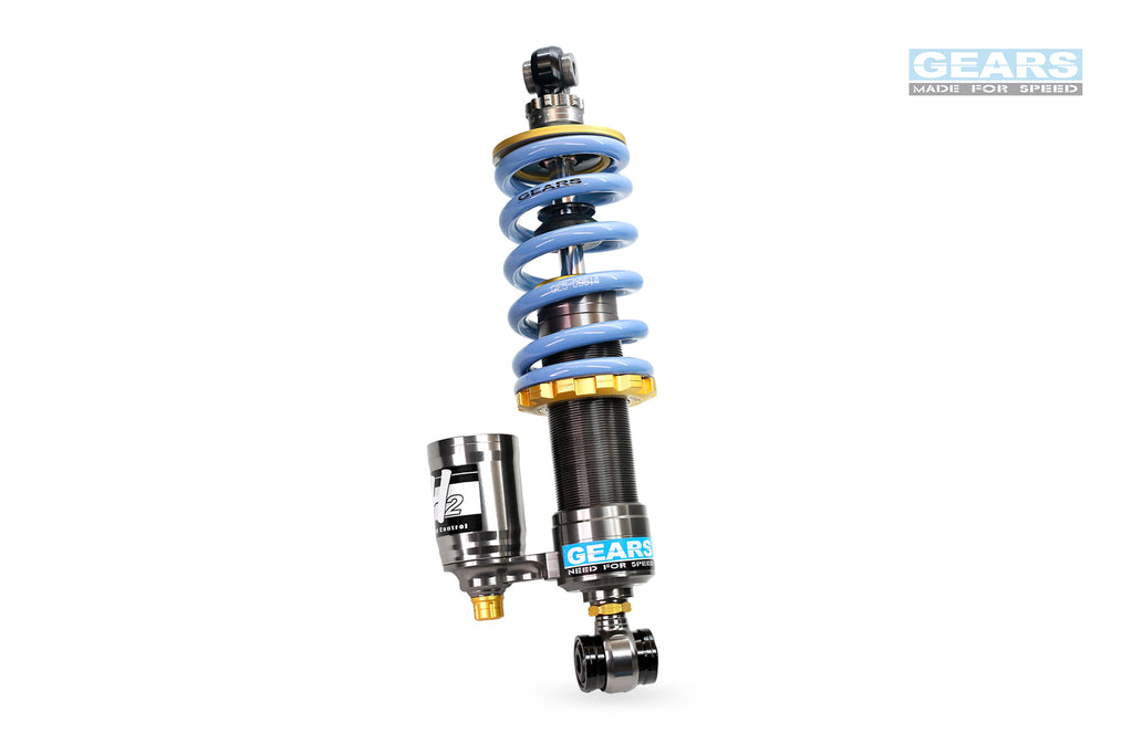 Reproduction Rear Shock Absorbers For 1973-1976 Kawasaki Z1 & KZ900 - Adjustable, 13.5" Eye-to-Eye